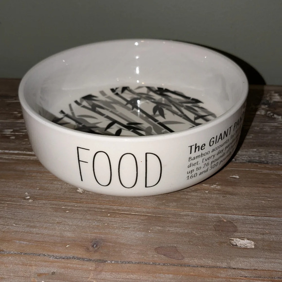 Honest Goods Double Diner 3D Panda Ceramic Bowl Set, 2 Cups - Picture 8 of 13